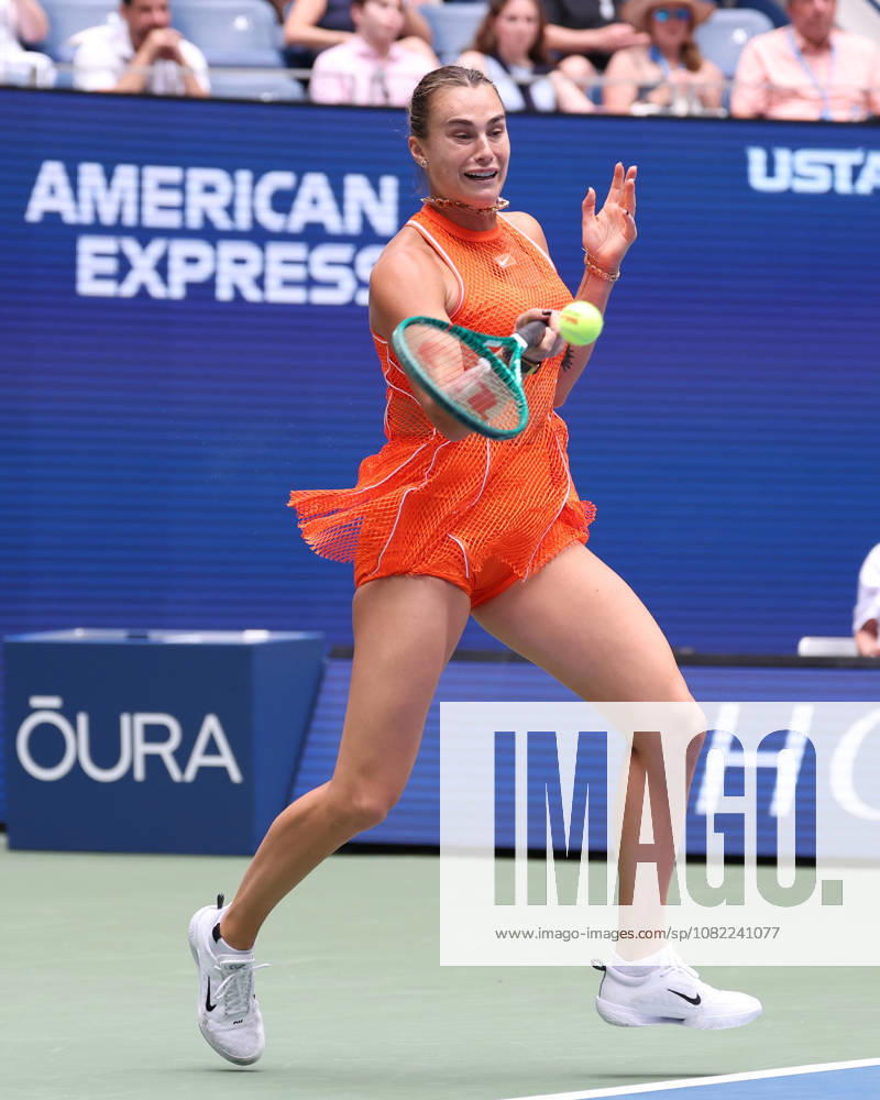 ARYNA SABALENKA during the match against C. Osorio of Colombia in the first round of Grand Slam tournament US Open. New York, USA. New York City USA - ZUMAc278 20260831_zsp_c278_013
