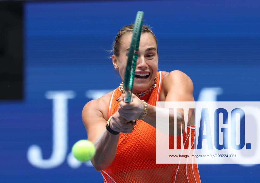 ARYNA SABALENKA during the match against C. Osorio of Colombia in the first round of Grand Slam tournament US Open. New York, USA. New York City USA - ZUMAc278 20260831_zsp_c278_016