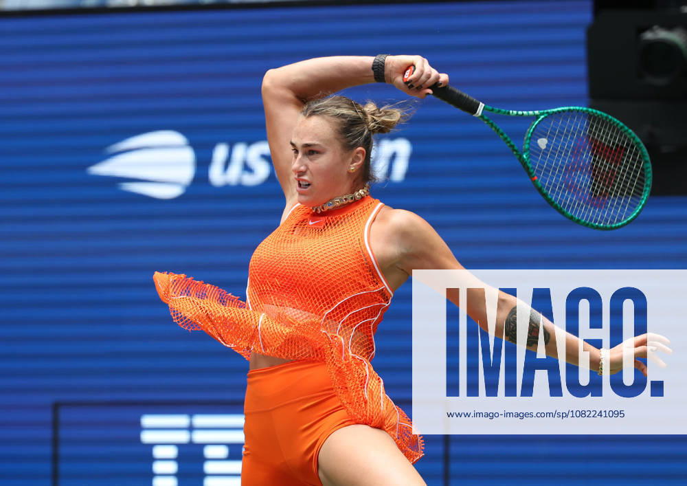 ARYNA SABALENKA during the match against C. Osorio of Colombia in the first round of Grand Slam tournament US Open. New York, USA. New York City USA - ZUMAc278 20260831_zsp_c278_017