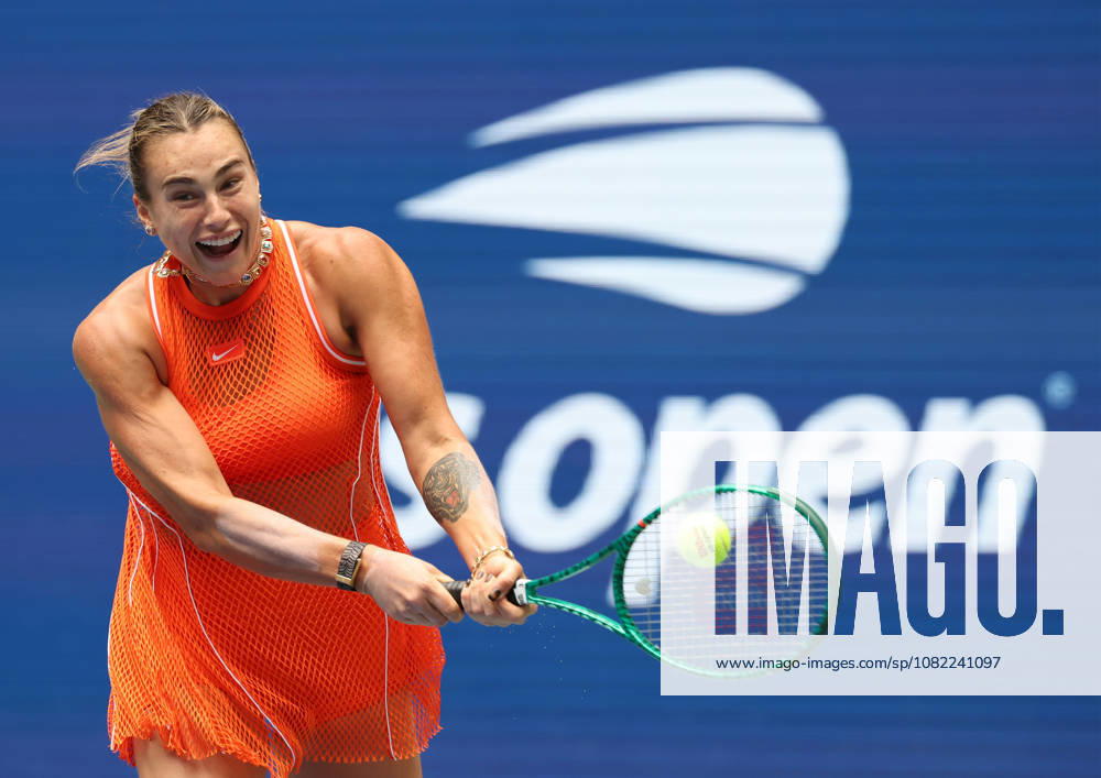 ARYNA SABALENKA during the match against C. Osorio of Colombia in the first round of Grand Slam tournament US Open. New York, USA. New York City USA - ZUMAc278 20260831_zsp_c278_018