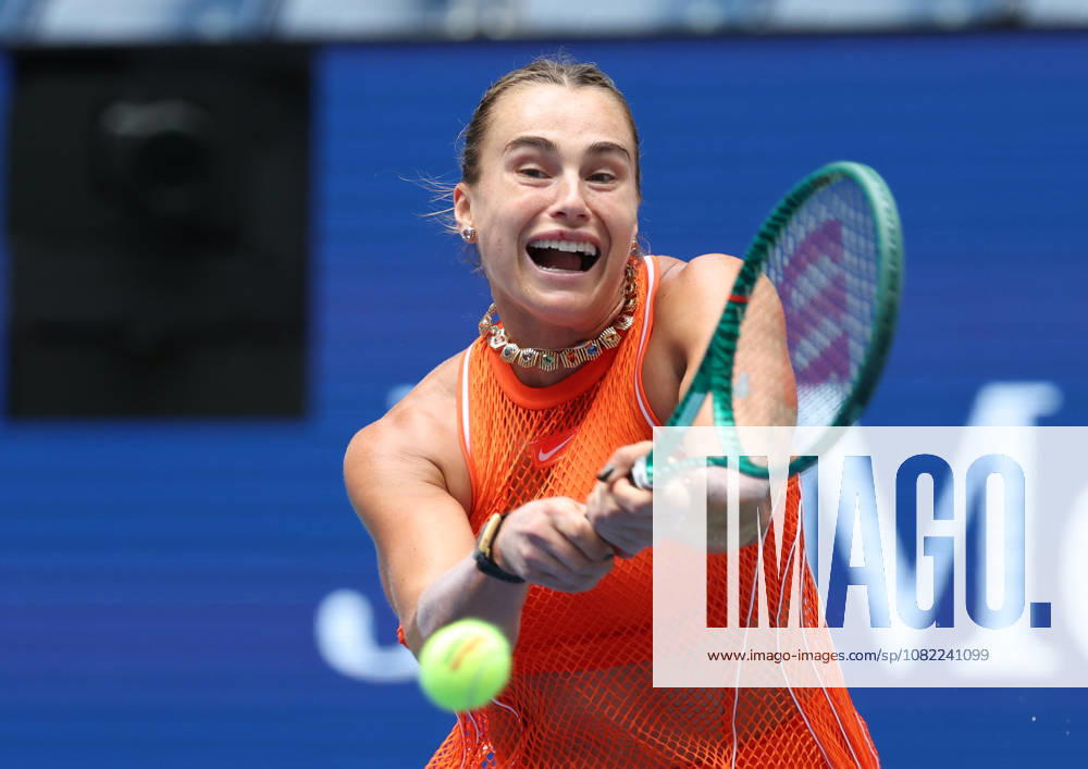 ARYNA SABALENKA during the match against C. Osorio of Colombia in the first round of Grand Slam tournament US Open. New York, USA. New York City USA - ZUMAc278 20260831_zsp_c278_019