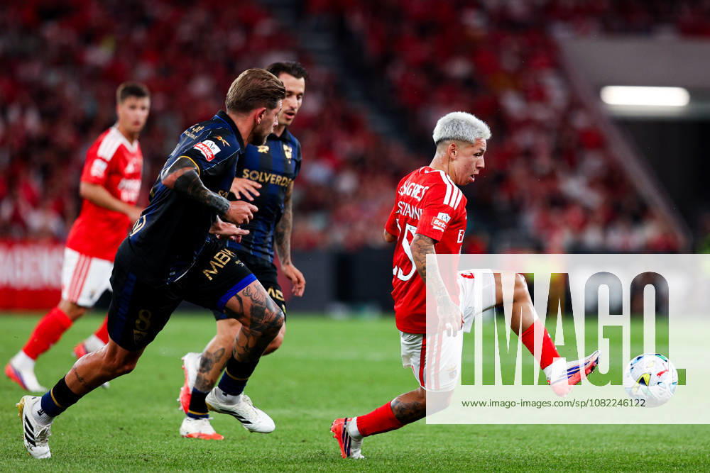 SL Benfica v Estoril Praia SAD - Liga Portugal BetClic 2026 2027 Gianluca Prestianni 25, extremo do SL Benfica durante a partida entre SL Benfica v Estoril Praia SAD, para a Liga Portugal BetClic 2026 2027 no Estadio da Luz, Portugal (Foto de Diogo Faria Reis Avant Sports) Lisboa Estadio Jose Alvalde Lisboa Portugal