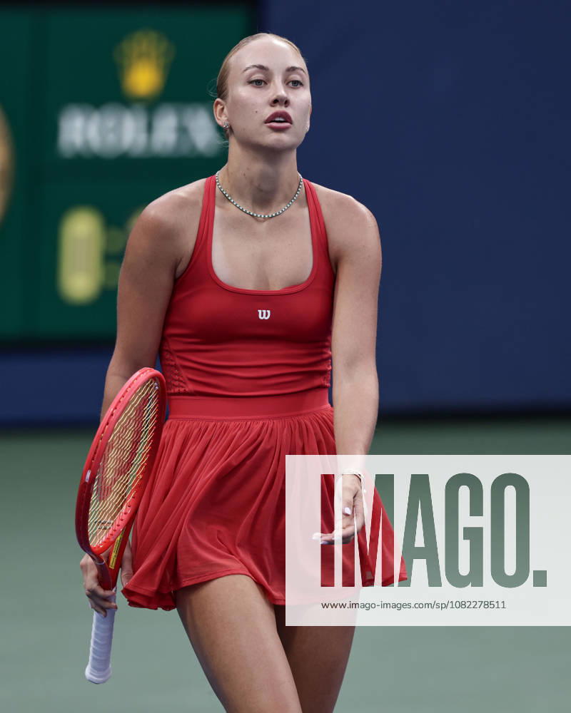 Anastasia Potapova (AUT) reagiert veraergert,enttaeuscht, Aerger,Enttaeuschung,Frust,Emotion, US Open Championships, Billie Jean King National Tennis Center, Flushing Meadows, New York, USA .