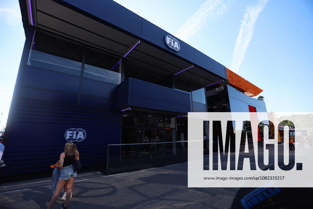 Monza, Italien 03. -06. September 2026: FIA Formel-1-Weltmeisterschaft - 2026 - Grosser Preis von Italien - Monza - Donnerstag Boxengasse - Fahrerlager Im Bild: FIA Gebaeude im Fahrerlager Autodromo Nazionale Monza