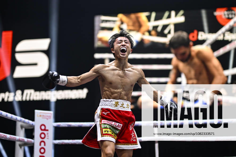 Takeshi Ishii of Japan celebrates afer winning the vacant WBA Minimumweight World Title boxing bout at at Yokohama Buntai in Yokohama, Kanagawa, Japan, September 2, 2026. Noxthirdxpartyxsales aflo_344739999 HIROAKIxFINITOxYAMAGUCHIx