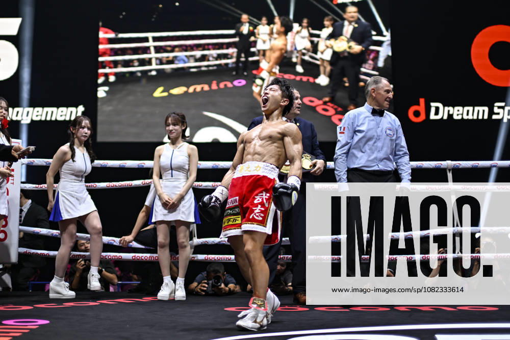 Takeshi Ishii of Japan celebrates afer winning the vacant WBA Minimumweight World Title boxing bout at at Yokohama Buntai in Yokohama, Kanagawa, Japan, September 2, 2026. Noxthirdxpartyxsales aflo_344740005 HIROAKIxFINITOxYAMAGUCHIx