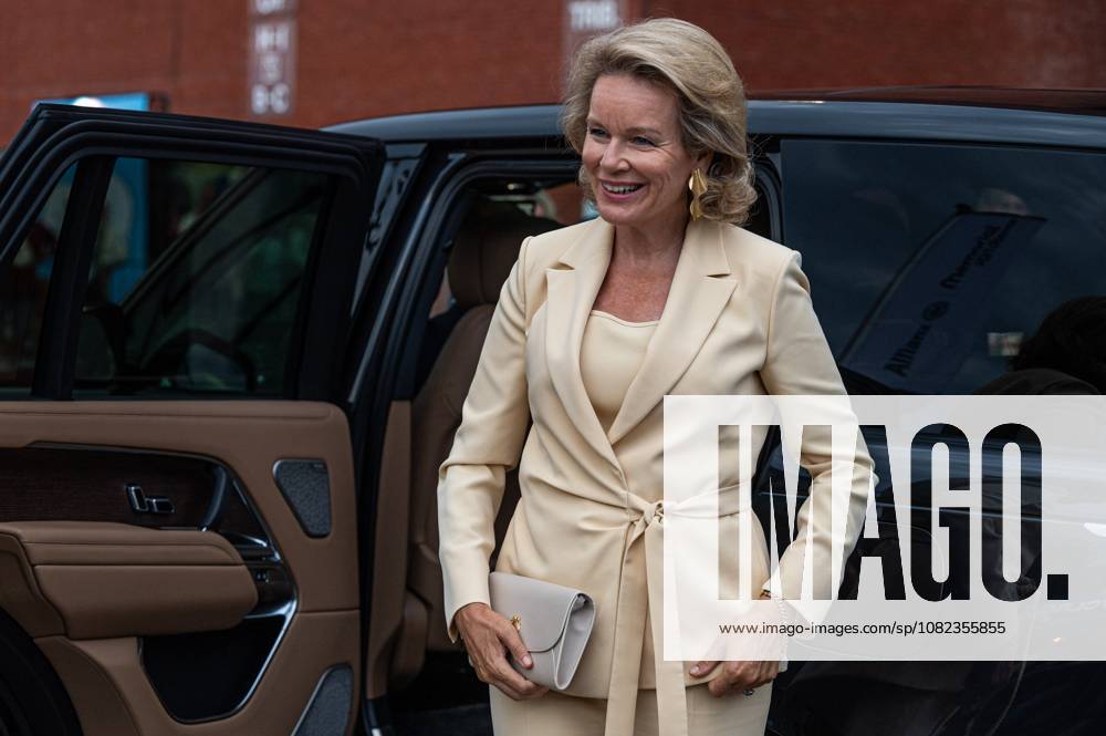 Queen Mathilde of Belgium pictured during the 50th edition of the Memorial Van Damme Diamond League athletics event in Brussels, Friday 4 September 2026. EMILExWINDAL x185252483x