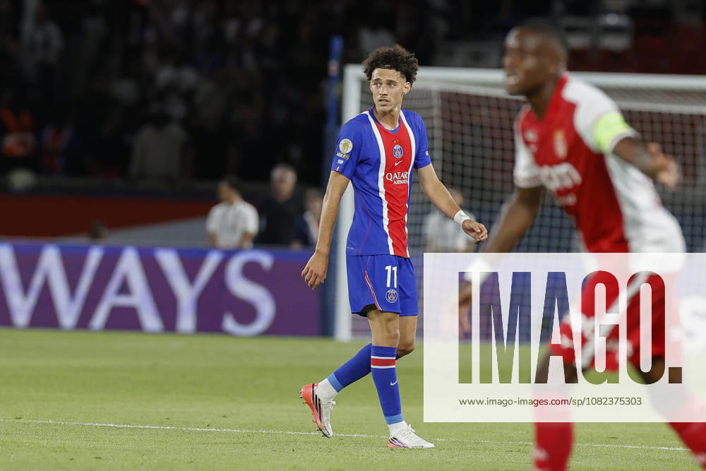 Maghnes AKLIOUCHE of Paris Saint Germainin action during League 1 McDonald s, Day 03 match between PSG and AS MONACO at Parc Des Princes stadium - on September 04 2026. Paris - France Paris France - ZUMAb253 20260904_zsp_b253_030