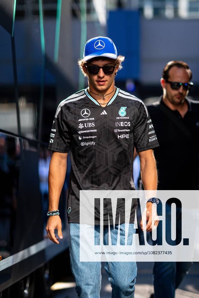 F1 2026: (paddock) Italian Grand Prix in Monza, Italy - 04 Sep 2026 Andrea Kimi Antonelli (ITA) (Mercedes-AMG Petronas F1 Team) in the paddock before free practice 1 of the Formula 1 Pirelli Italian Grand Prix 2026 at the Autodromo Nazionale Monza. Monza Italy
