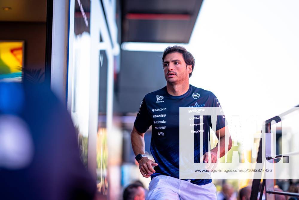 F1 2026: (paddock) Italian Grand Prix in Monza, Italy - 04 Sep 2026 Carlos Sainz (ESP) (Atlassian Williams F1 Team) in the paddock before free practice 1 of the Formula 1 Pirelli Italian Grand Prix 2026 at the Autodromo Nazionale Monza. Monza Italy