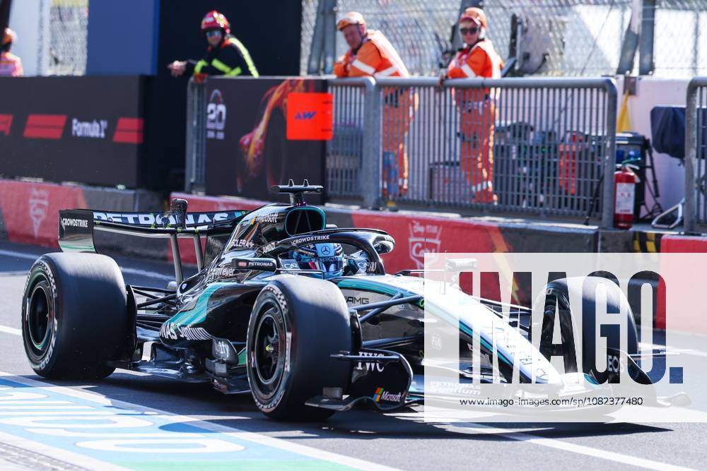 F1 Grand Prix of Italy 2026 (Box Pit Lane) in Monza, Italy - 04 Sep 2026 George Russel of United Kingdom and Mercedes-AMG Petronas Formula One Team W17 (63) seen during F1 Grand Prix of Italy 2026 Monza Italy