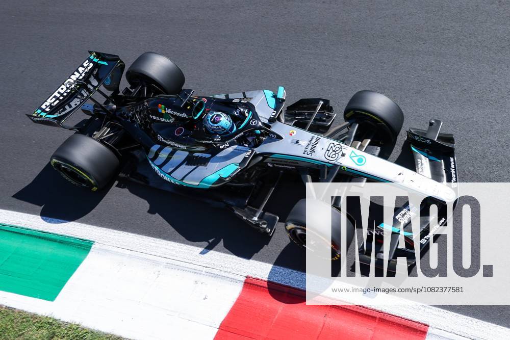 F1 Grand Prix of Italy 2026 (Free Practice 1) in Monza, Italy - 04 Sep 2026 George Russel of United Kingdom and Mercedes-AMG Petronas Formula One Team W17 (63) seen during F1 Grand Prix of Italy 2026 Monza Italy