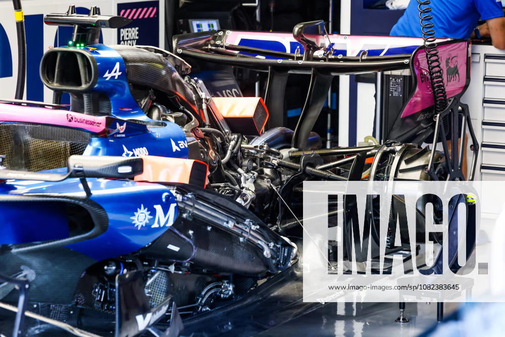 F1 - ITALIAN GRAND PRIX 2026 Alpine F1 Team A526, mechanical detail of Mercedes engine power unit suspensions rear wing during the Formula 1 Gran Premio dItalia 2026, Italian Grand Prix, 13th round of the 2026 Formula One World Championship, WM, Weltmeisterschaft from September 4 to 6, 2026 on the Autodromo Nazionale Monza, in Monza, Italy - MonzaItaly