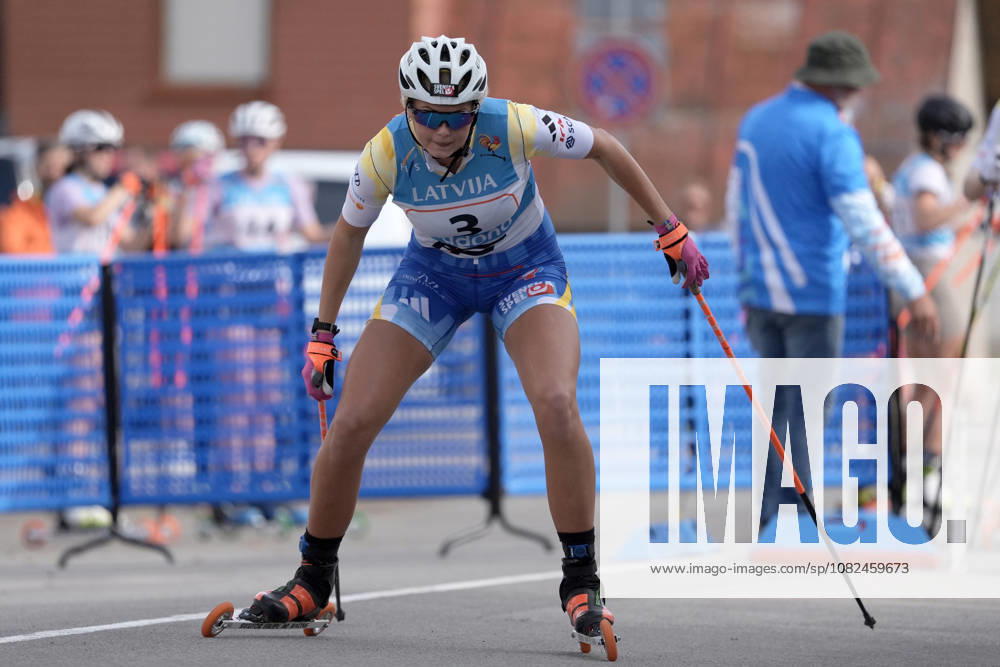 Matilda Grahn of Sweden competes during the Sprint Qualification race of the FIS Rollerski World Championships 2026 in Madona, Latvia, on September 5, 2026. Madona Latvia