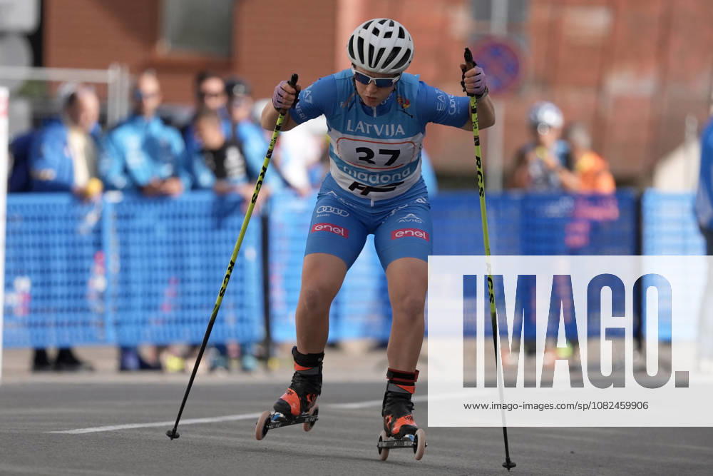 Anna Maria Ghiddi of Italy competes during the Sprint Qualification race of the FIS Rollerski World Championships 2026 in Madona, Latvia, on September 5, 2026. Madona Latvia