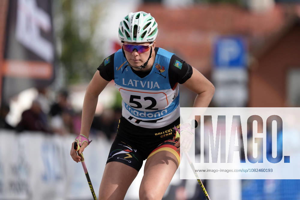 Lena Mettang of Germany competes during the Sprint Qualification race of the FIS Rollerski World Championships 2026 in Madona, Latvia, on September 5, 2026. Madona Latvia