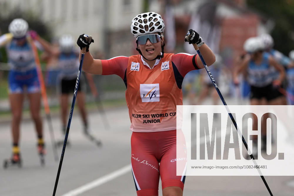 Emilie Ruud Lia of Norway competes during the Junior Women mass start race of the FIS Rollerski World Championships 2026 in Madona, Latvia, on September 6, 2026. Madona Latvia