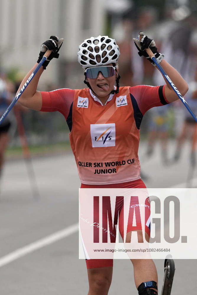 Emilie Ruud Lia of Norway competes during the Junior Women mass start race of the FIS Rollerski World Championships 2026 in Madona, Latvia, on September 6, 2026. Madona Latvia