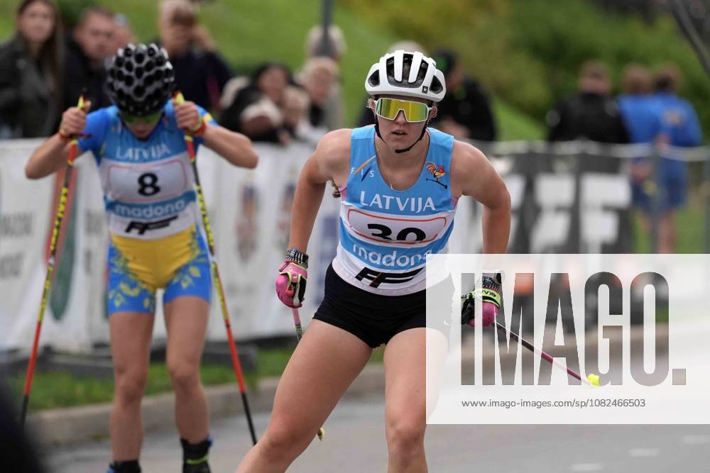 Anett Liisa Parts of Estonia competes during the Junior Women mass start race of the FIS Rollerski World Championships 2026 in Madona, Latvia, on September 6, 2026. Madona Latvia
