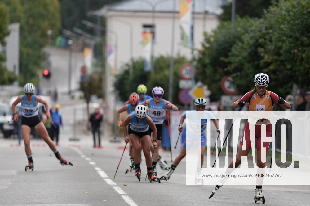 Ragnhild Aarekol of Norway competes during the Women mass start race of the FIS Rollerski World Championships 2026 in Madona, Latvia, on September 6, 2026. Madona Latvia
