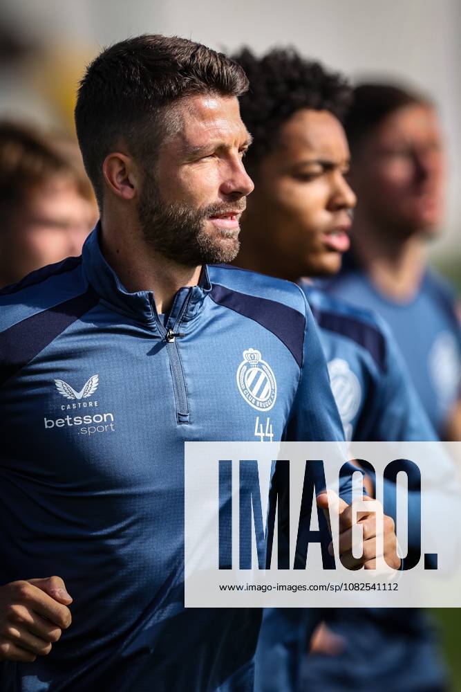 Club s Brandon Mechele is pictured during a training session of Belgian soccer team Club Brugge KV, Monday 7 September 2026 in Knokke-Heist. Club is preparing for the first game in the UEFA Champions League league phase against English Aston Villa FC tomorrow. BRUNOxFAHY x185528659x