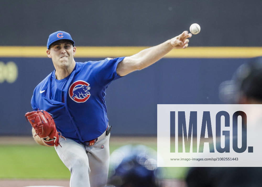 Chicago Cubs starting pitcher Matthew Boyd throws in the first inning of the MLB, Baseball Herren, USA game between the Chicago Cubs and the Milwaukee Brewers at American Family Field in Milwaukee, Wisconsin on Monday, September 7, 2026. MIL20260907804 TANNENxMAURY