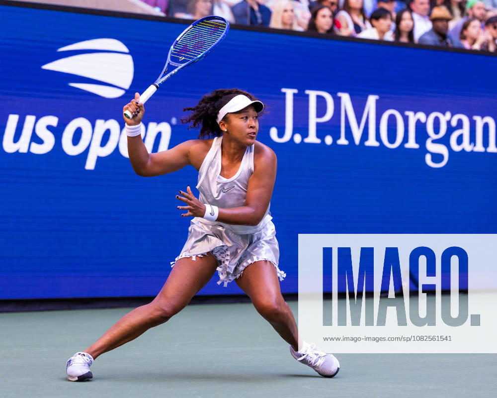 Naomi Osaka (JPN) in action against Elena Rybakina (KAZ) during their Round 4 match at the US Open on September 7, 2026, held at the USTA Billie Jean King National Tennis Center in New York City. CSM New York City USA - ZUMAc04_ 20260907_zma_c04_059