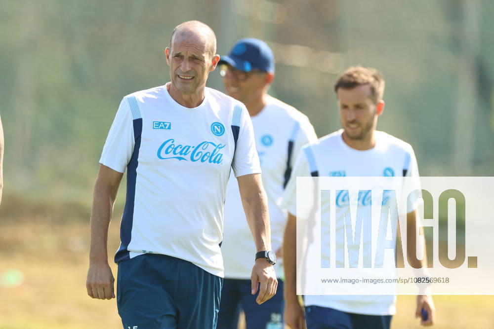 SSC Napoli Training Session Massimiliano Allegri, coach of Napoli, during a training session ahead of the UEFA Champions League 2026 27 at the Napoli training center in Castel Volturno, Italy, on September 8, 2026. Castel Volturno Napoli Italy