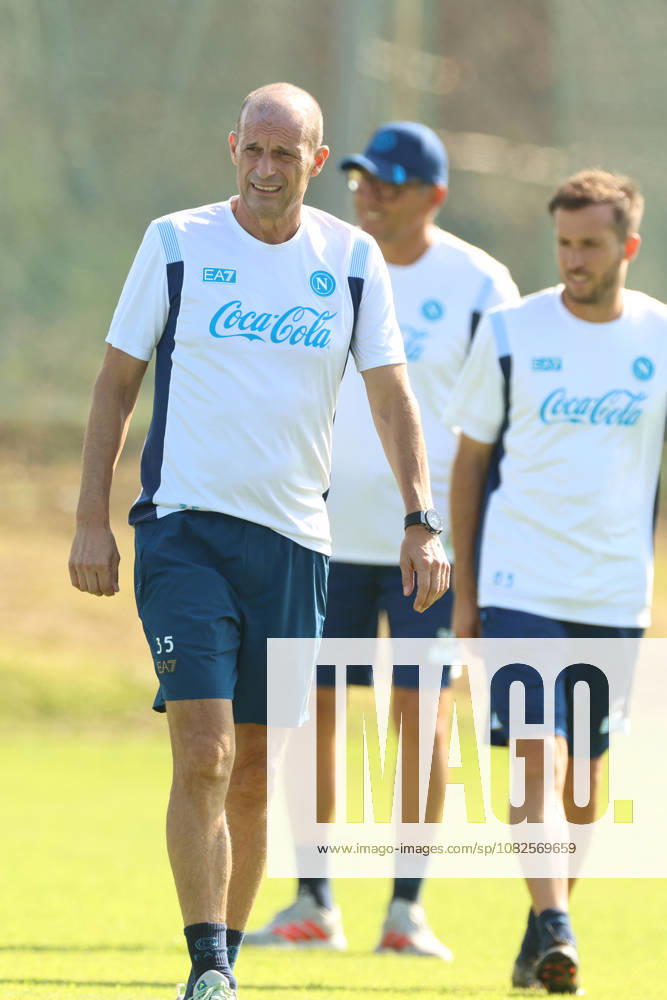 SSC Napoli Training Session Massimiliano Allegri, coach of Napoli, during a training session ahead of the UEFA Champions League 2026 27 at the Napoli training center in Castel Volturno, Italy, on September 8, 2026. Castel Volturno Napoli Italy