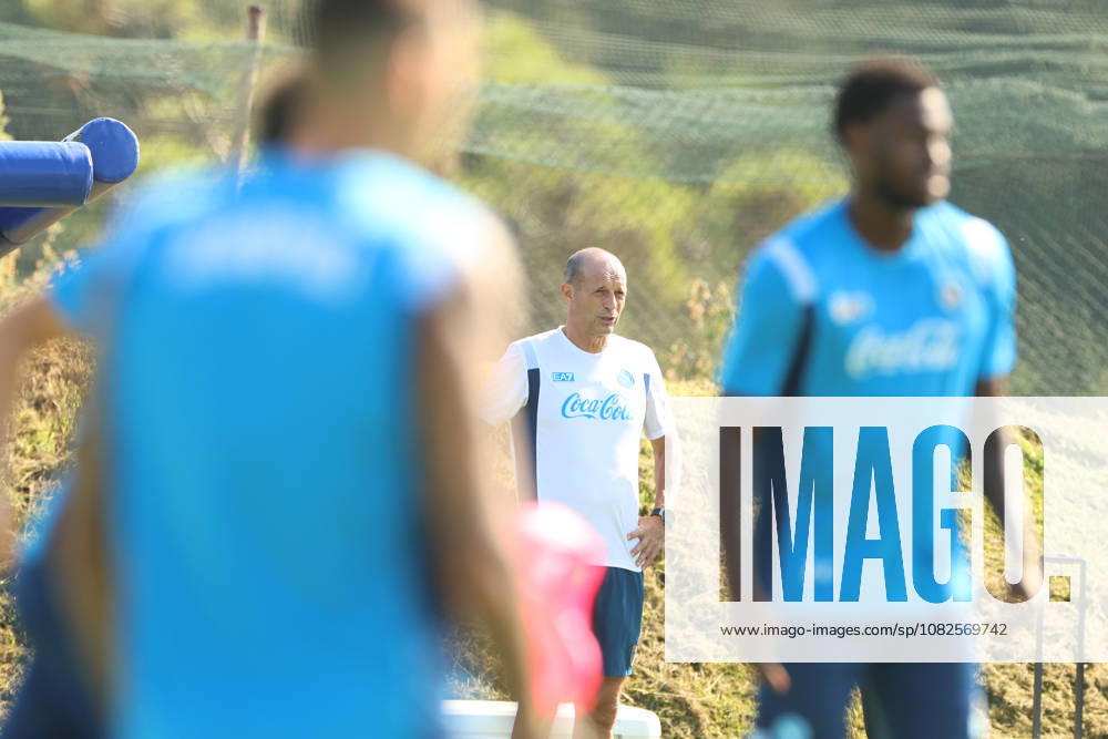 SSC Napoli Training Session Massimiliano Allegri, coach of Napoli, during a training session ahead of the UEFA Champions League 2026 27 at the Napoli training center in Castel Volturno, Italy, on September 8, 2026. Castel Volturno Napoli Italy