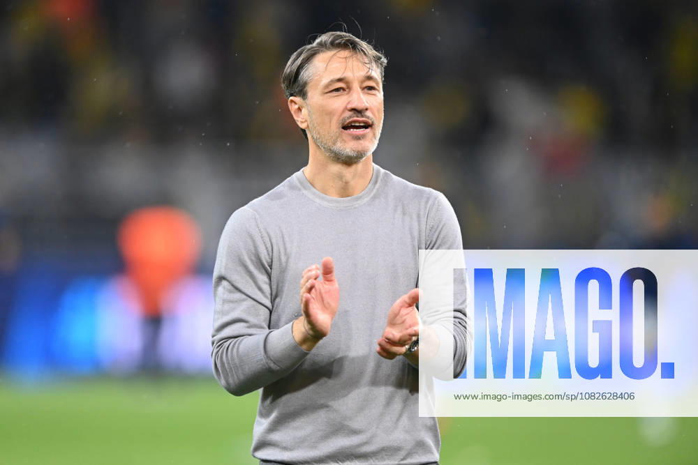 Trainer Niko KOVAC (DO) Schlussjubel, Jubel, jubeln, Freude, cheers, Borussia Dortmund (DO) - FC Villarreal 3-2 Fussball UEFA Champions League Gruppenphase 1. Spieltag, matchday1, am 08.09.2026 in Dortmund Deutschland. UEFA regulations prohibit any use of photographs as image sequences and or quasi-video Â