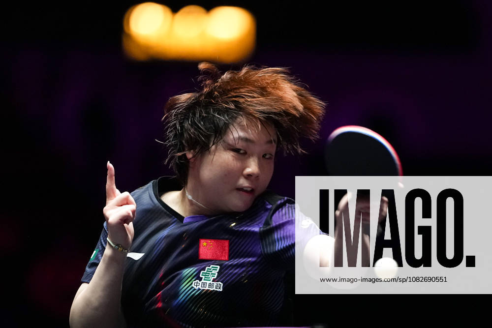 (260909) -- MACAO, Sept. 9, 2026 -- Kuai Man hits a return during the women s singles round of 32 match between Kuai Man of China and Han Ying of Germany at the 2026 World Table tennis, Tischtennis (WTT) Champions Macao in Macao, south China, Sept. 9, 2026. ) (SP)CHINA-MACAO-TABLE TENNIS-WTT-WOMEN S SINGLES (CN) CheongxKamxKa