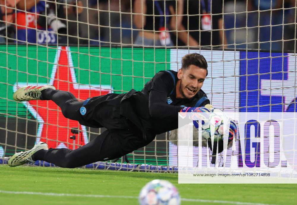 Napoli vs Arsenal of the Europa Champions League 2026 27 Alex Meret of SSC Napoli During the UEFA Champions League football match between SSC Napoli and Arsenal FC on September 9, 2026, at the Diego Armando Maradona Stadium in Naples. Naples Stadio Diego Armando Maradona Naples Italy