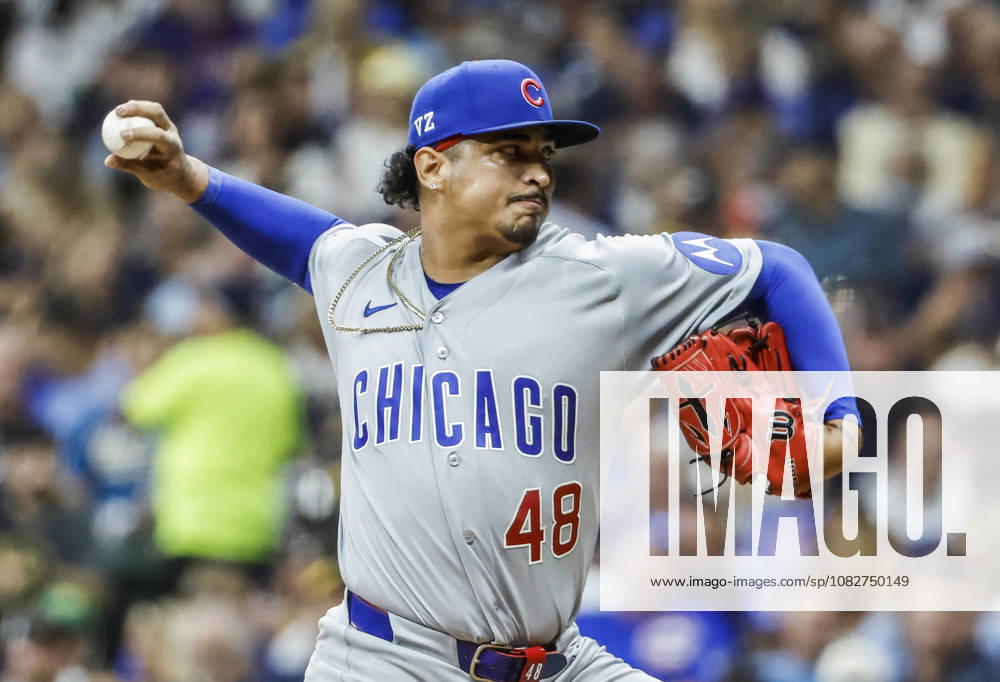 Chicago Cubs relief pitcher Trent Thornton throws in the sixth inning of the MLB, Baseball Herren, USA game between the Chicago Cubs and the Milwaukee Brewers at American Family Field in Milwaukee, Wisconsin on Wednesday, September 9, 2026. MIL20260909828 TANNENxMAURY