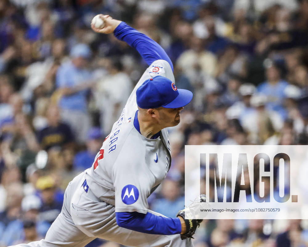 Chicago Cubs relief pitcher Caleb Thielbar throws in the seventh inning of the MLB, Baseball Herren, USA game between the Chicago Cubs and the Milwaukee Brewers at American Family Field in Milwaukee, Wisconsin on Wednesday, September 9, 2026. MIL20260909831 TANNENxMAURY