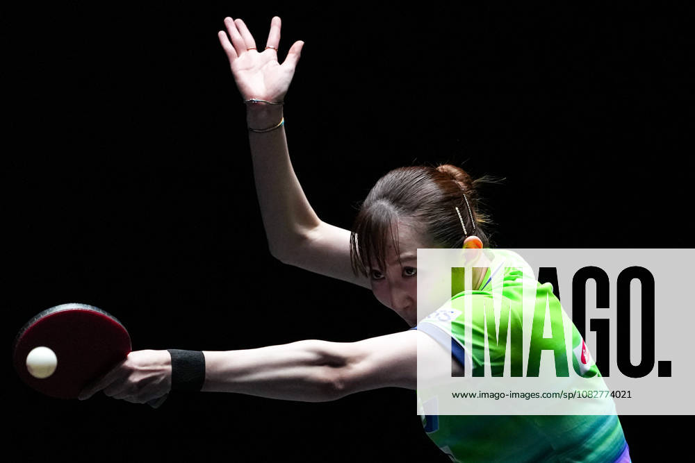 (260910) -- MACAO, Sept. 10, 2026 -- Hayata Hina competes during the women s singles round of 32 match between Hayata Hina of Japan and Margaryta Pesotska of Ukraine at the 2026 World Table tennis, Tischtennis (WTT) Champions Macao in Macao, south China, Sept. 10, 2026. ) (SP)CHINA-MACAO-TABLE TENNIS-WTT-WOMEN S SINGLES (CN) CheongxKamxKa