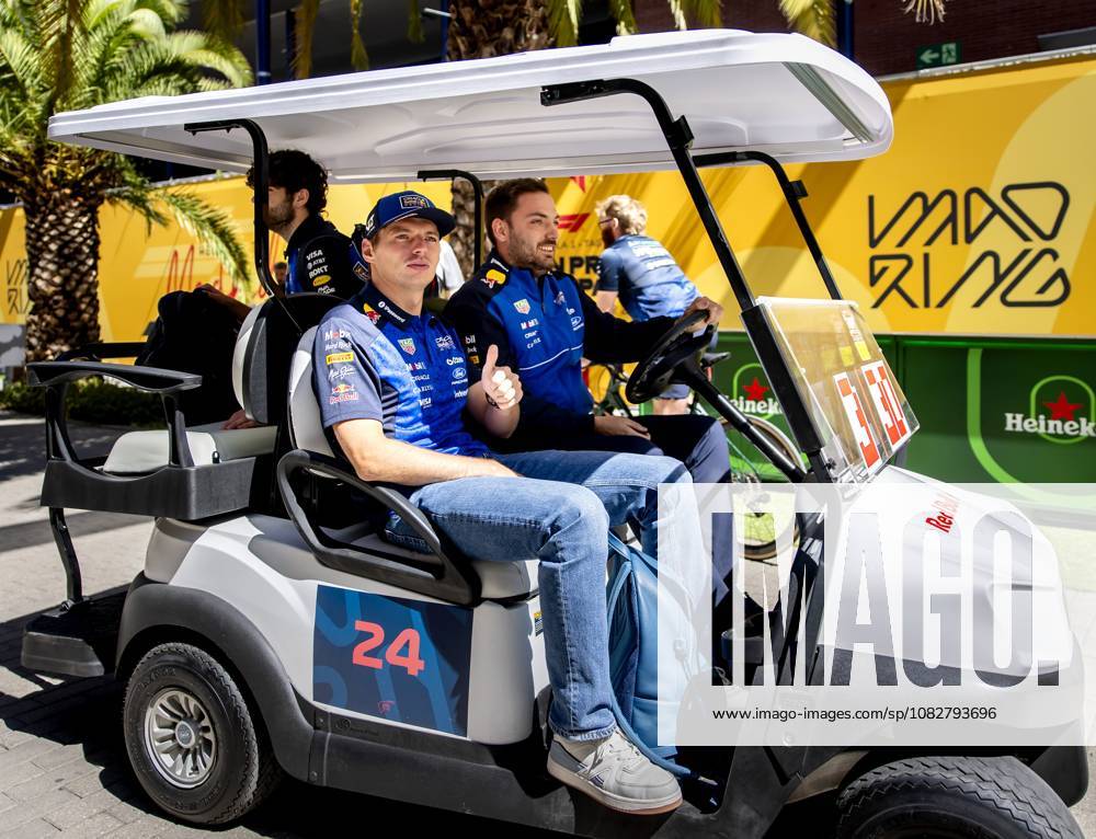 MADRID - Max Verstappen (Red Bull Racing) arrives at the new Madring circuit ahead of the Spanish Grand Prix. SEM VAN DER WAL ANP ANPxSportx IVx 567873844 originalFilename: 567873844