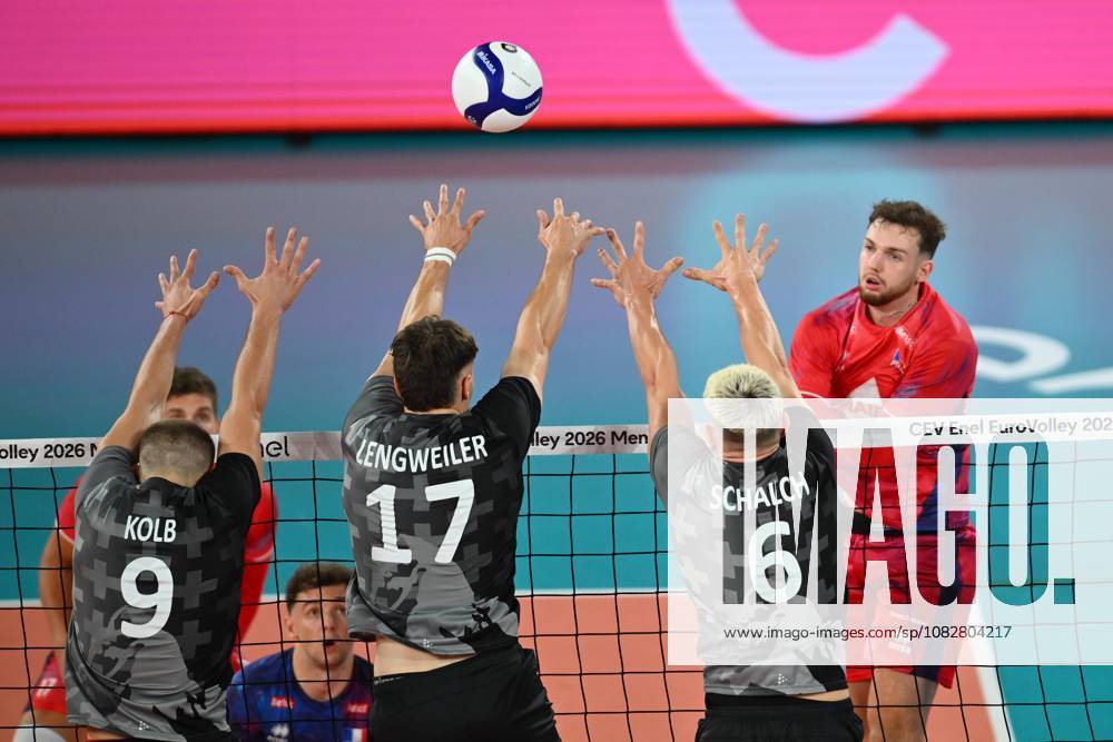 CEV EuroVolley 2026, France - Switzerland , 10 September 2026 mATHIS hENNO PLAYS during the CEV EuroVolley 2026 game between France and Switzerland, in Cluj Napoca, Romania