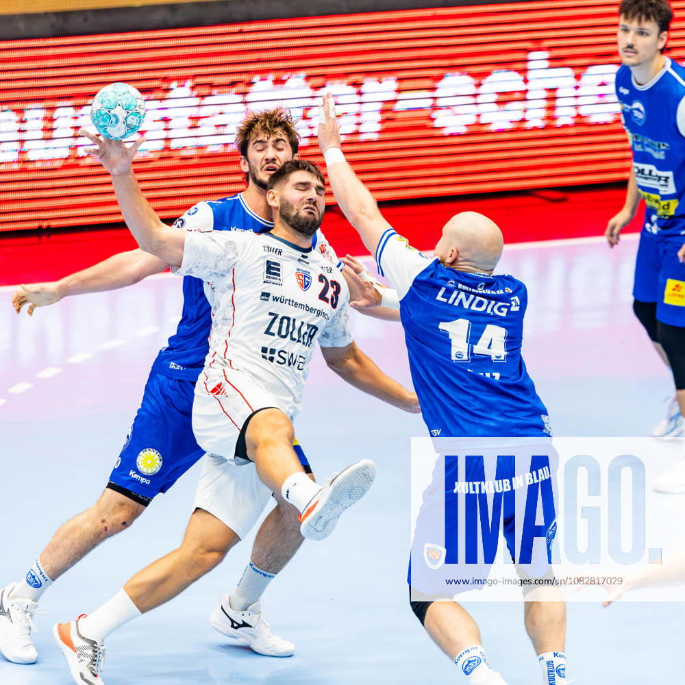 GER, Handball, Maenner, Saison 26 27, Opel 1.Bl, 4.Spieltag, ThSV Eisenach - SG BBM Bietigheim Marcus Norrbrink (SG BBM Bietigheim), Stephan Seitz (ThSV Eisenach,44), Peter Walz (ThSV Eisenach,14) 99817 Eisenach Werner-Assmann-Halle Am Sportp Thueringen Deutschland
