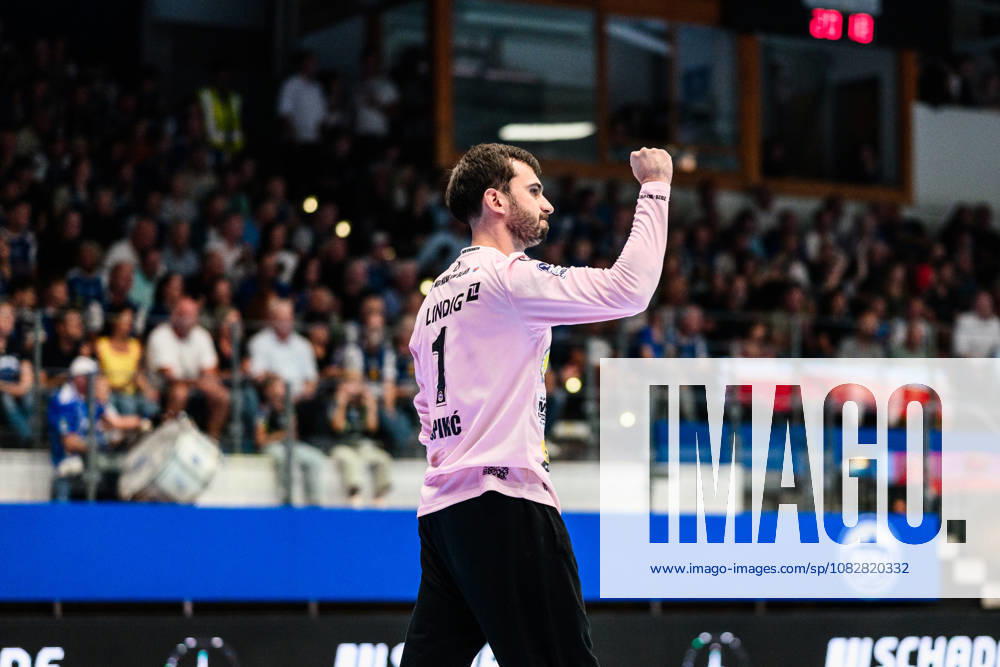 Matija Spikic (ThSV Eisenach, 01) Jubel zur Parade. GER, ThSV Eisenach gegen SG BBM Bietigheim, 1. Opel Handballbundesliga, Handball, 4.Spieltag, Saison 2026 2027, 19.00 Uhr, 10.09.2026 GER, ThSV Eisenach gegen SG BBM Bietigheim, 1. Opel Handballbundesliga, Handball, 4.Spieltag, Saison 2026 2027, 19.00 Uhr, 10.09.2026 Eisenach