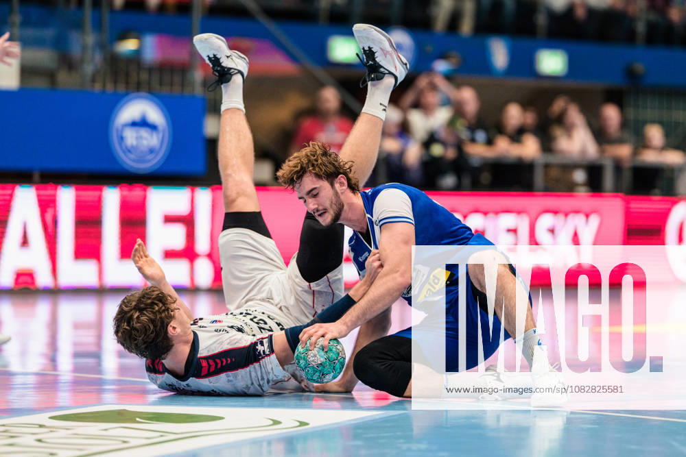 Stephan Seitz (ThSV Eisenach, 44), Fynn Luca Nicolaus (SG BBM Bietigheim, 14) GER, ThSV Eisenach gegen SG BBM Bietigheim, 1. Opel Handballbundesliga, Handball, 4.Spieltag, Saison 2026 2027, 19.00 Uhr, 10.09.2026 GER, ThSV Eisenach gegen SG BBM Bietigheim, 1. Opel Handballbundesliga, Handball, 4.Spieltag, Saison 2026 2027, 19.00 Uhr, 10.09.2026 Eisenach