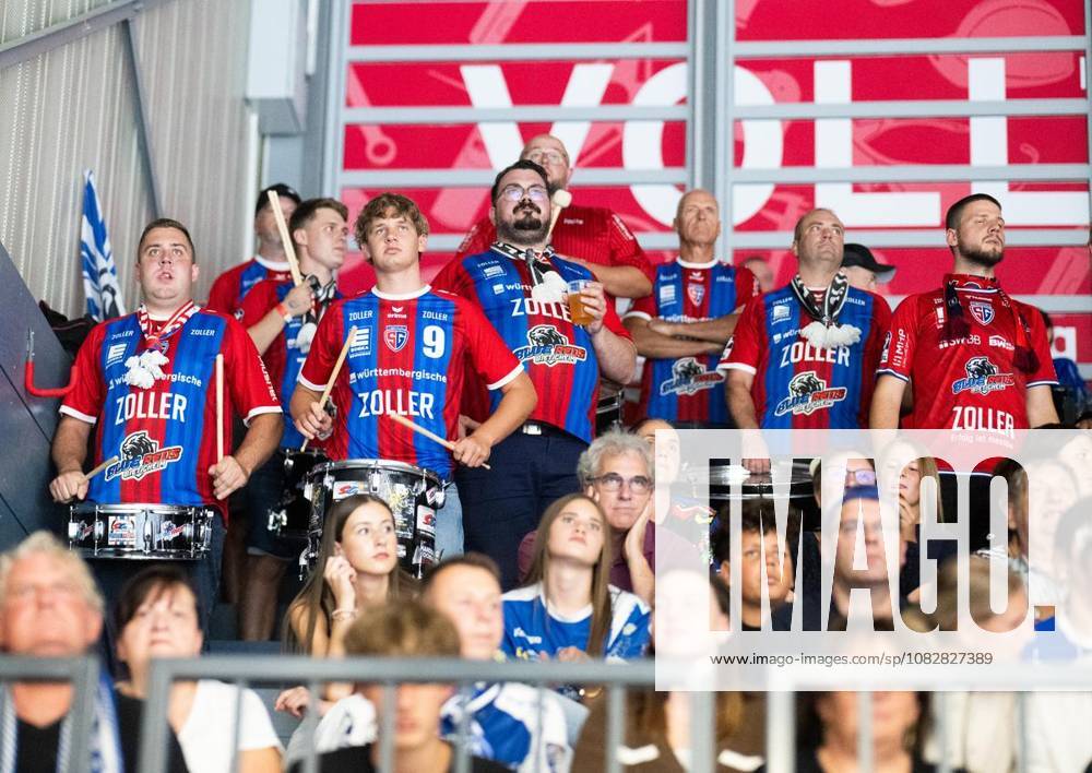 Handball Opel Handball 1. Bundesliga Saison 2026 - 2027 Werner Assmann Halle 4. Spieltag ThSV Eisenach - SG BBM Bietigheim im Foto: Fans aus Bietigheim ( Deutschland Thueringen Eisenach