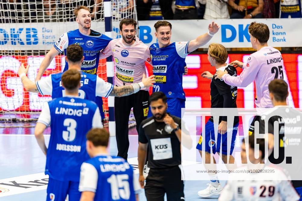 GER, Handball, Maenner, Saison 26 27, Opel 1.Bl, 4.Spieltag, ThSV Eisenach - SG BBM Bietigheim Dominik Solak (ThSV Eisenach,30), Matija Spikic (ThSV Eisenach,1), Felix Aellen (ThSV Eisenach,22) 99817 Eisenach Werner-Assmann-Halle Am Sportp Thueringen Deutschland
