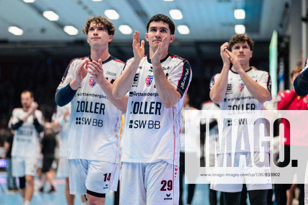 Moritz Strosack (SG BBM Bietigheim, 29), Fynn Luca Nicolaus (SG BBM Bietigheim, 14), Jonas Josef (SG BBM Bietigheim, 10) GER, ThSV Eisenach gegen SG BBM Bietigheim, 1. Opel Handballbundesliga, Handball, 4.Spieltag, Saison 2026 2027, 19.00 Uhr, 10.09.2026 GER, ThSV Eisenach gegen SG BBM Bietigheim, 1. Opel Handballbundesliga, Handball, 4.Spieltag, Saison 2026 2027, 19.00 Uhr, 10.09.2026 Eisenach