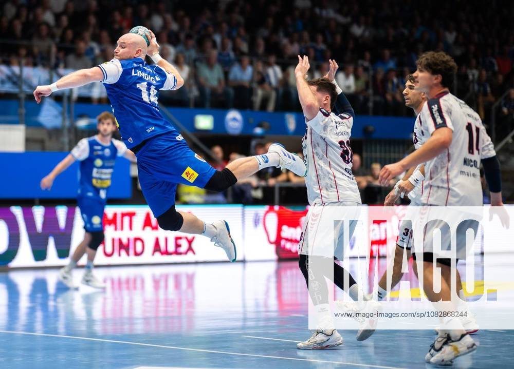 Handball Opel Handball 1. Bundesliga Saison 2026 - 2027 Werner Assmann Halle 4. Spieltag ThSV Eisenach - SG BBM Bietigheim im Foto: Peter Walz 14 (ThSV Eisenach) ( Deutschland Thueringen Eisenach