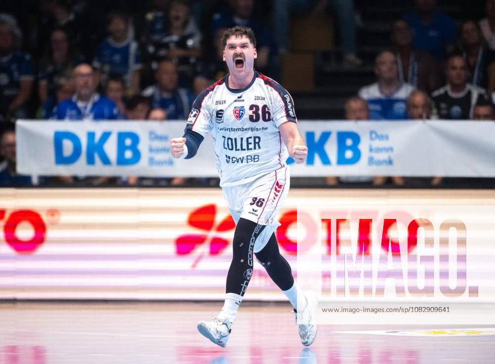 Handball Opel Handball 1. Bundesliga Saison 2026 - 2027 Werner Assmann Halle 4. Spieltag ThSV Eisenach - SG BBM Bietigheim im Foto: Jonathan Fischer 36 (SG BBM Bietigheim) ( Deutschland Thueringen Eisenach