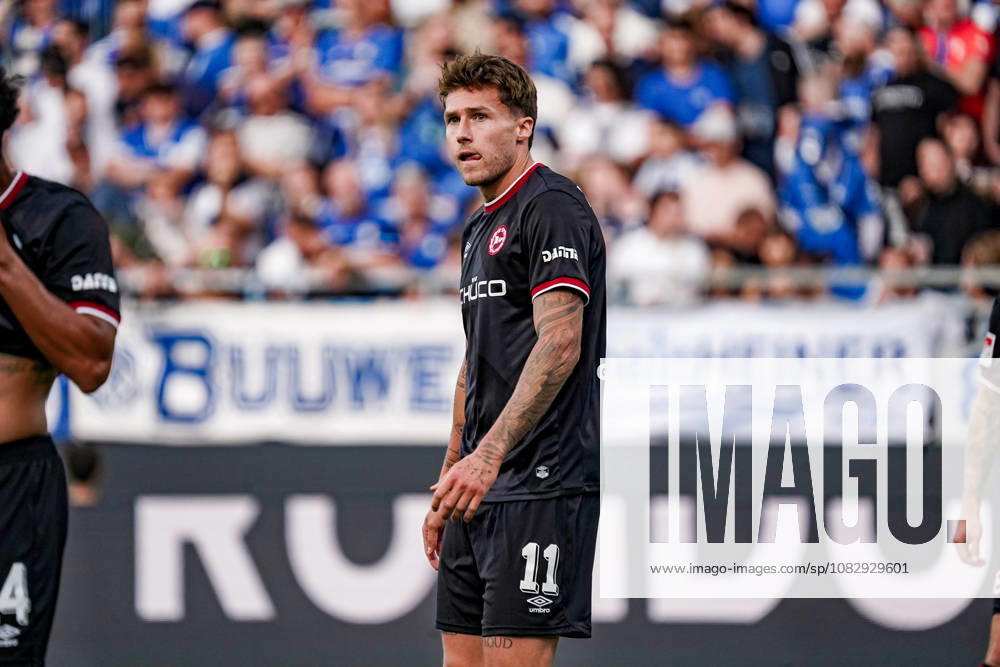 Deutschland: Fussball Saison 2026 2027 , 2. Bundesliga , 5. Spieltag , SV Darmstadt 98 vs. Arminia Bielefeld - Merck-Stadion am Böllenfalltor (Darmstadt) : Joel Grodowski (Arminia Bielefeld, 11) Mimik, Gesichtsausdruck, Emotion Darmstadt Merck-Stadion am Böllenfalltor Deutschland Germany