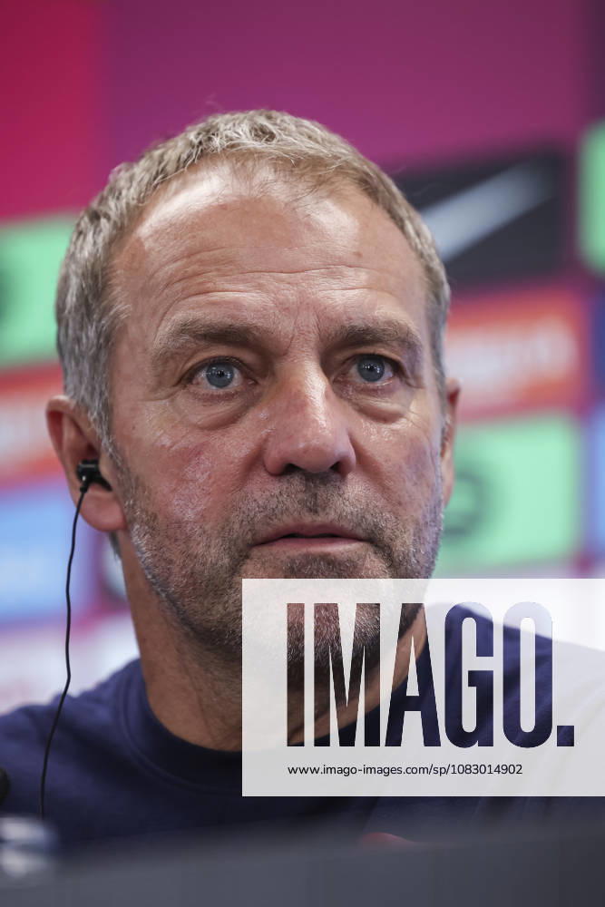 Hansi Flick, head coach of FC Barcelona, Barca attends his press conference, PK, Pressekonferenz during the training day of FC Barcelona ahead the Spanish League, LaLiga EA Sports, football match against Levante UD at Ciudad Esportiva Joan Gamper on September 12, 2026 in Sant Joan Despi, Barcelona, Spain. Sant Joan Despi Spain - ZUMAa181 20260912_zaa_a181_021