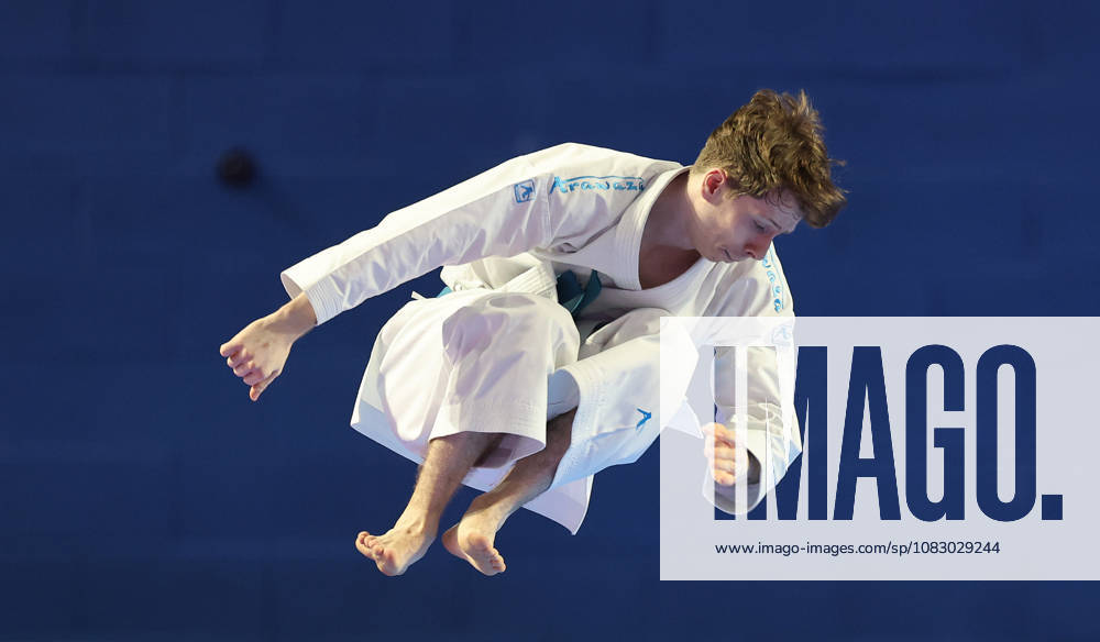 REPRO FREE *PRESS RELEASE NO REPRODUCTION FEE* 2026 ONAKAI Karate Irish Open, Ireland National Indoor Arena, Blanchardstown 12 9 2026 Graham Mackie competing in the Male Senior Kata competition Graham Mackie competing in the Male Senior Kata competition 12 9 2026