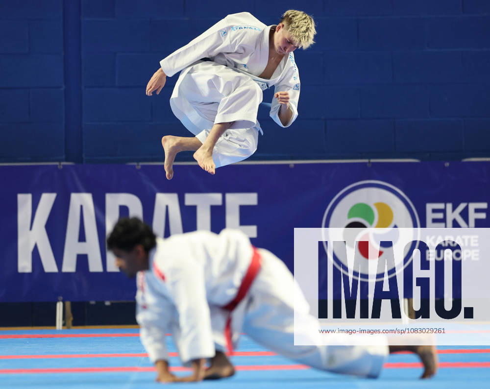 REPRO FREE *PRESS RELEASE NO REPRODUCTION FEE* 2026 ONAKAI Karate Irish Open, Ireland National Indoor Arena, Blanchardstown 12 9 2026 James Beards of Wales competes in the the Male Senior Kata James Beards competes in the the Male Senior Kata 12 9 2026